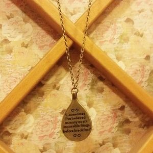 Alice in Wonderland necklace