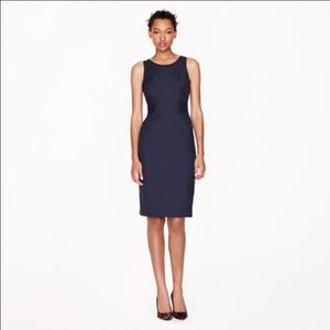 Jcrew emmaleigh dress navy blue