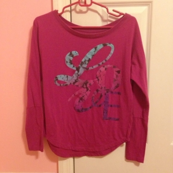 long sleeve script love top