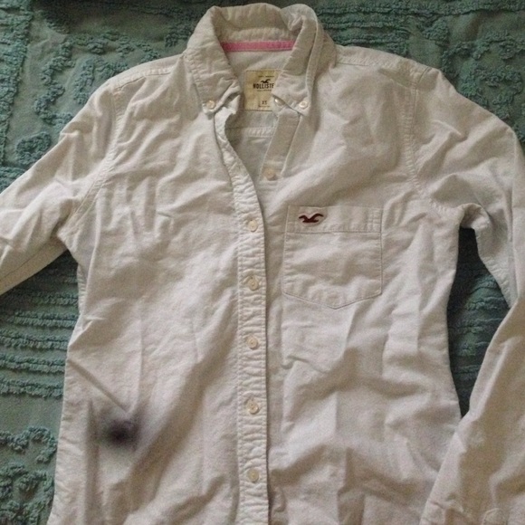 Hollister white long sleeve