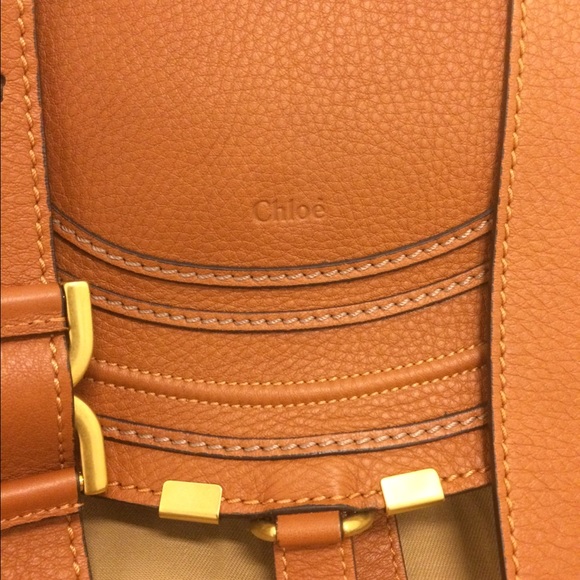 Chloe marcie medium crossbody in tan - Picture 2 of 4