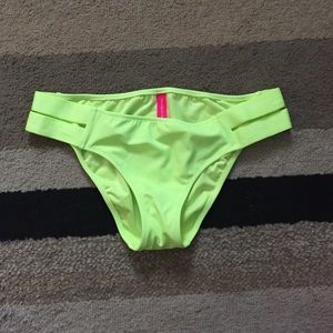 Bright yellow/lime green bikini bottoms
