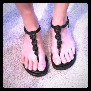 Black sandals