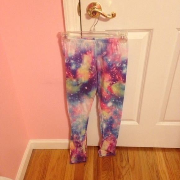 Vibrant galaxy leggings