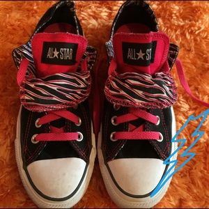Double Tongue Zebra Converse