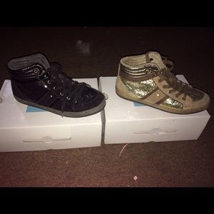 Bundle of sparkle sneakers.