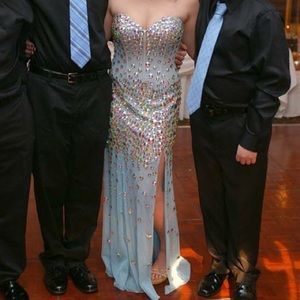 Blue Sherri Hill sparkle dress
