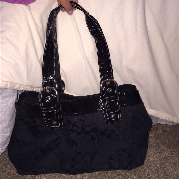 Coach black handbag