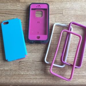 Iphone 5 lifeproof case and bumpers bundle