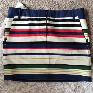 J. crew stripped mini skirt