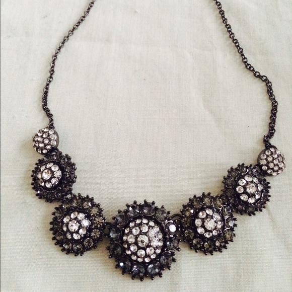 Black statement necklace