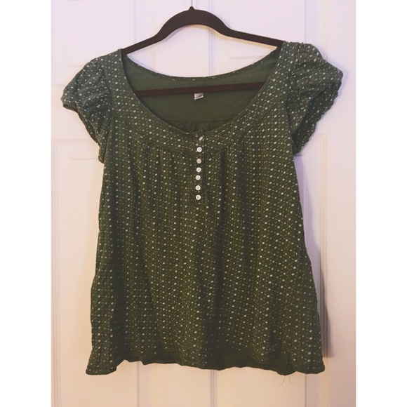 Aerie American eagle olive green top