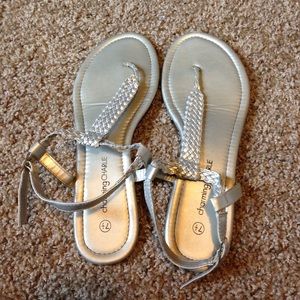 Silver Sandals