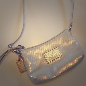 Coach poppy sequin cross body