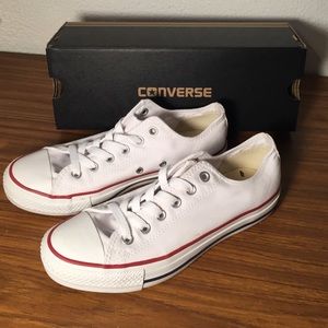 COVERSE All White Low Tops