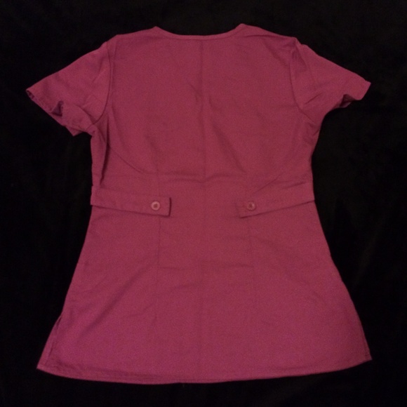 Scrubs - Grey's Anatomy Mock Wrap Top - pink - Picture 3 of 4