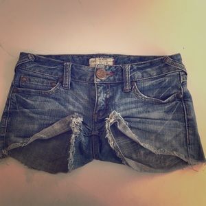 Free people denim shorts