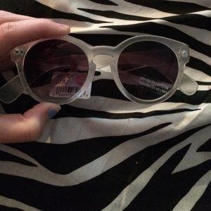 Matte clear sunglasses