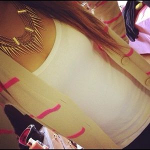 Cardigan, necklace, sweats bundle