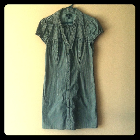 Pinstripe diner dress