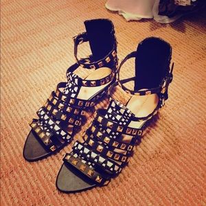 Zara Studded Wedge Sandals!
