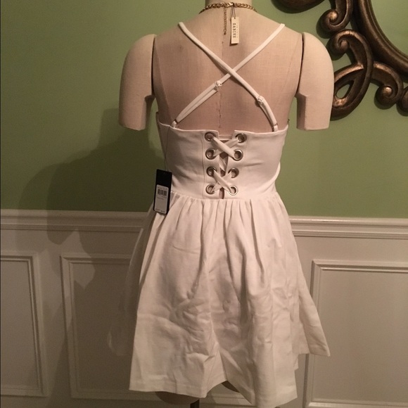 GUESS - Monaco Sleeveless Fit-and-Flare Dress - Picture 4 of 4