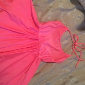 Nylon Tricot Figure Skater Dress Coral color