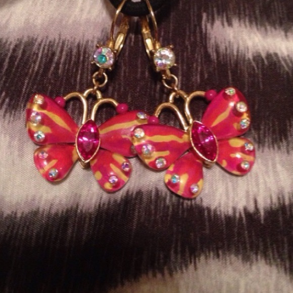 LIMITED EDITION Betsey Johnson Butterfly Earrings