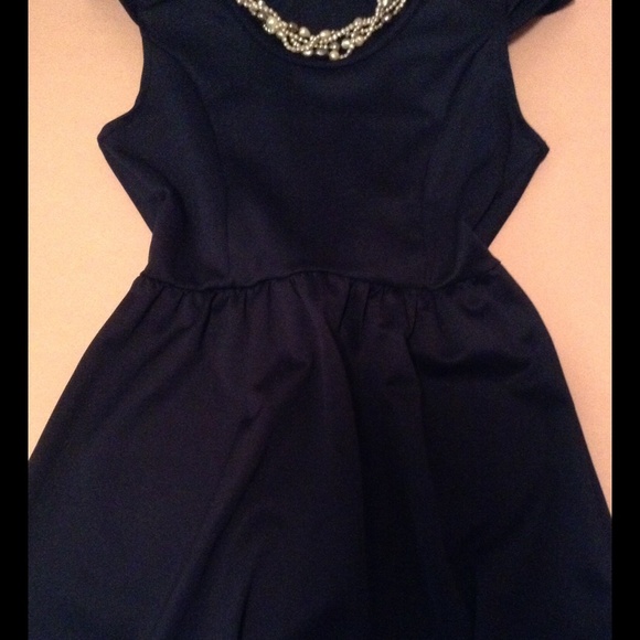 Navy Blue Mini Dress - Picture 2 of 2