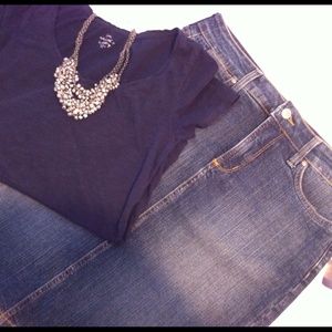 Bundle Two NYJD Denim Skirts & Sweatshirt