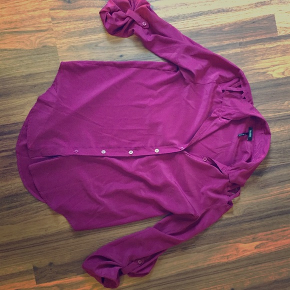 Nollie Cut Out Shoulder Dress Shirt