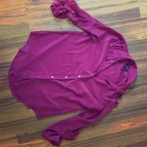 Nollie Cut Out Shoulder Dress Shirt