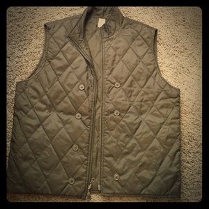 MEN'S J. Crew Vest. Medium, Dark Green