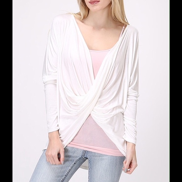Tops - NEW!! White Twist Top/ No Trades
