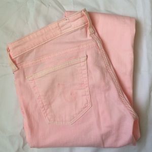 AG Light Pink Legging Jean