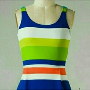 Multicolored Mini Dress