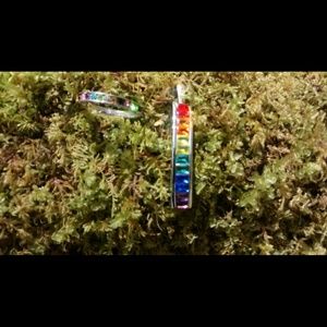 Rainbow pendant and ring