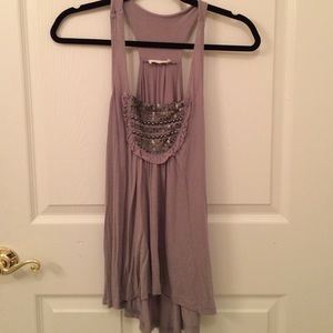 slate color tank top
