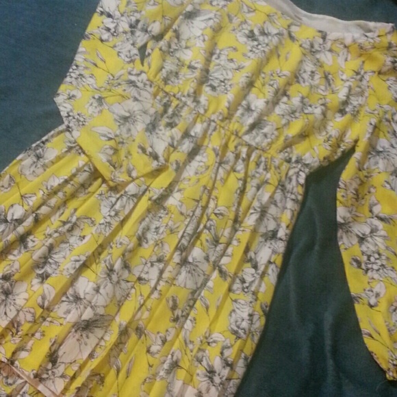 Bright yellow summer dress