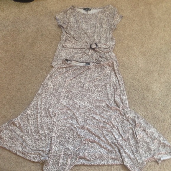 Matching top and skirt set.