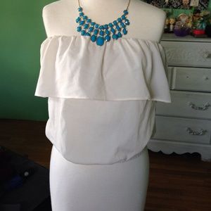 Cream sleeveless top