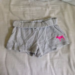 PINK pajama/sweatpants booty shorts
