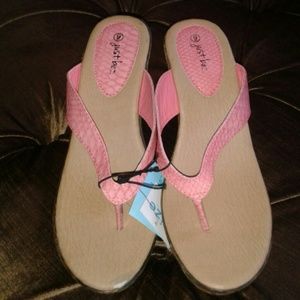 Wedge Sandals *Coral/Pink* NWT