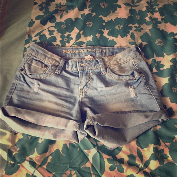 Blue jean shorts