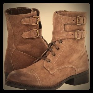 Against The Clock Taupe Boots