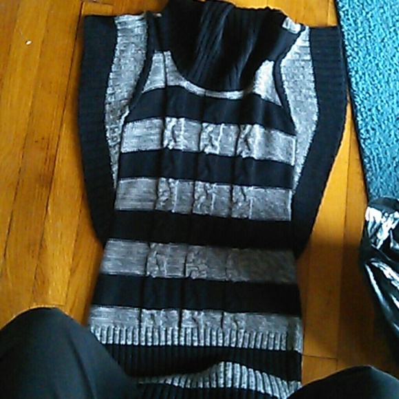 Grey & black dress