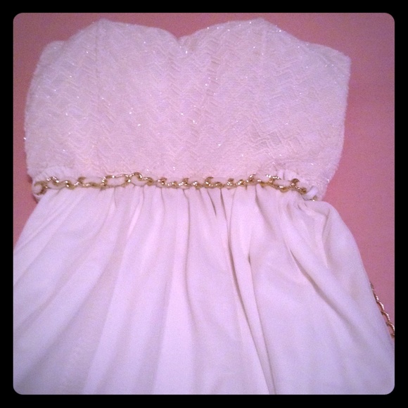 White Beaded mini dress - Picture 1 of 2