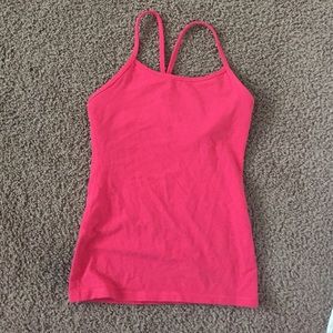 lulu lemon built in sports bra tank top!
