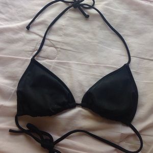 Black triangle bikini top