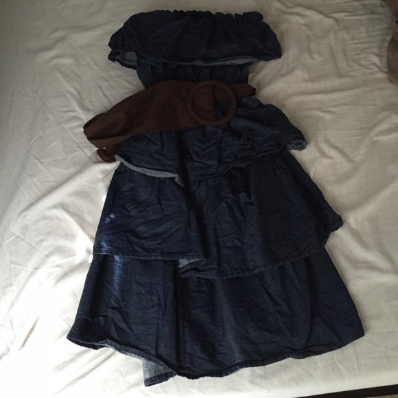 Denim wet seal dress